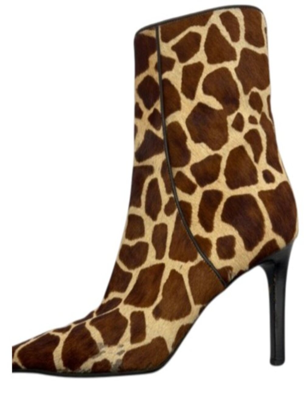 Vintage Lauren Ralph Lauren Medora Giraffe Print Haircalf Ankle Boots 9 B